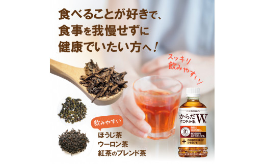 【定期便：9回（隔週発送）】からだすこやか茶W+ 350ml×24本