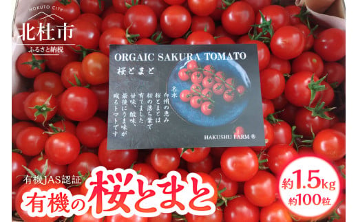 極上の有機桜とまと 1.5kg詰め合わせ 1417914 - 山梨県北杜市