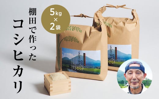 青野山の湧水と朝晩の寒暖差が育んだ棚田の甘～い米「コシヒカリ」(白米5kg×2袋)(令和5年度産)【1524992】 1416267 - 島根県津和野町