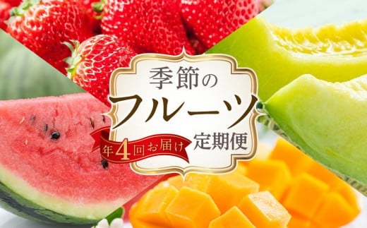 高知県南国市のふるさと納税 【10～1月受付／年4回お届け】季節のフルーツセット（2024年度受付）｜フルーツ 定期便 いちご スイカ マンゴー メロン フルーツ 苺 旬 果物 くだもの 贈答 ギフト 人気 おすすめ 高知県 南国市