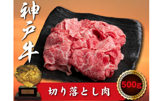 訳あり 神戸牛 切り落とし肉　500g SOS1 1418049 - 兵庫県新温泉町