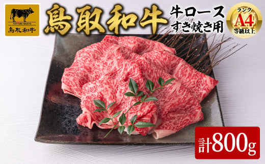 鳥取県産黒毛和牛牛ロース すき焼き用(計800g)【sm-DH002-B】【カタセイ】 1419108 - 鳥取県境港市