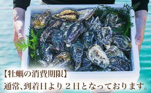 ※牡蠣の消費期限：通常、到着日より2日となっております。