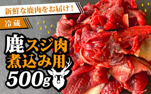 鹿スジ肉煮込み用 500g 鹿肉 鹿 冷蔵 生ジビエ 生肉 煮込み シチュー カレー ヘルシー あっさり 食べやすい 美味しい 肉 臭くないジビエ ジビエ初心者 生食不可 ふるさと納税 ふるさと納税ジビエ 美味しい 京都府 笠置町 1488279 - 京都府京都府庁