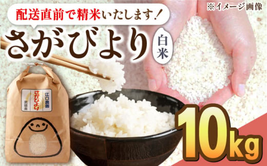 【2024年9月発送】令和5年産 さがびより 10kg 配送前精米 /江口農園 [UBF004] 米 お米 白米 精米 ブランド米 1420989 - 佐賀県武雄市