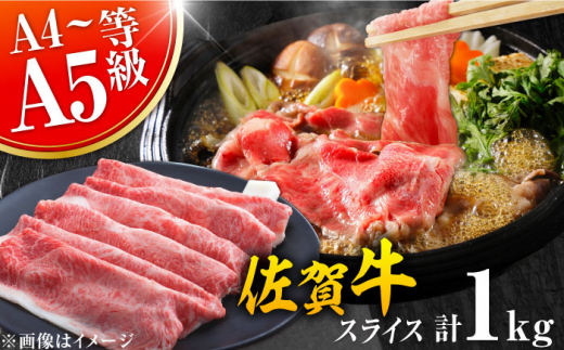 【2025年11月発送】艶さし！佐賀牛 しゃぶしゃぶ・すき焼き用 1kg（500g×2P） ※肩ロース・肩バラ・モモのいずれか1部位※ 吉野ヶ里町 [FDB018]