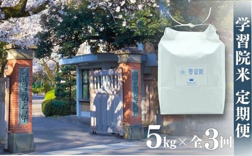 【令和6年産新米先行予約】学習院米 定期便 5kg×全3回 1434785 - 長野県栄村