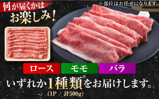 佐賀牛 しゃぶしゃぶ・すき焼き用 (肩ロース・肩バラ・モモのいずれか1部位) 500g