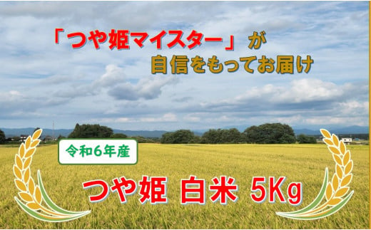 きれいな水から出来た米 つや姫 白米 5kg(令和6年産)