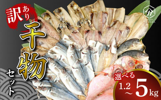 訳あり 干物 選べる内容量 1.2kg 4kg 5kg 7000円 12000円 15000円 ひもの サイズ 身割れ 不揃い あじ 金目鯛 さば 冷凍 大容量 お中元 ヤマカ 沼津市 静岡県