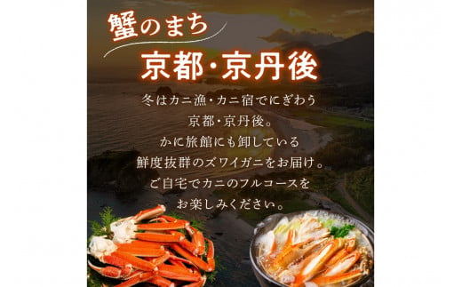 京都府京丹後市のふるさと納税 【到着日指定可、ゆでたて冷蔵便】大好評！カニ酢付き　厳選！！釜茹で　本ズワイガニ　２Lサイズ2肩　YK00198