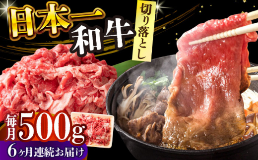 【全6回定期便】【A4～A5】長崎和牛切り落とし　500g【株式会社 MEAT PLUS】 [DBS051] 1429845 - 長崎県小値賀町