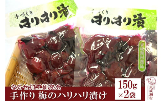 手作り 梅のハリハリ漬け 150g×2袋 693290 - 秋田県東成瀬村