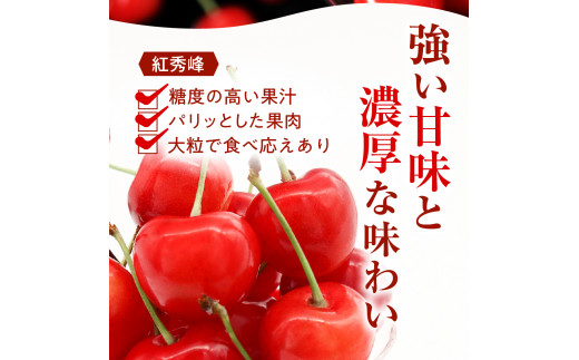 山形県東根市のふるさと納税 【2025年産 先行予約】GI 「東根さくらんぼ」紅秀峰 800g バラ詰め JA園芸部提供  山形県 東根市　hi001-029-1