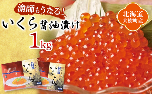 北海道産 鮭いくら醤油漬け 計1kg(250g×4パック)＜漁協直送＞【1456768】