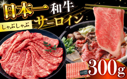 【厳選部位】【A4～A5】長崎和牛サーロインしゃぶしゃぶすき焼き用　300g【株式会社 MEAT PLUS】 [DBS016] 1433519 - 長崎県小値賀町