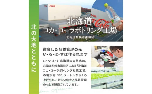 北海道札幌市のふるさと納税 い・ろ・は・す 2L ラベルレス 2箱 (12本) セット いろはす 2000ml ミネラルウォーター 飲料水 ペットボトル 鉱水 2ケース 2リットル 水 飲料 天然水 札幌工場製造 北海道 札幌市