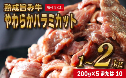 熟成旨み牛やわらかハラミカット 1kg 〜 2kg ハラミ 冷凍 はらみ 牛 ハラミ 味付けなし ハラミ 牛肉 ハラミ 200g ハラミ 5パック ハラミ 小分け ハラミ 炒め物 ハラミ 料理 ハラミ キャベツ ハラミ もやし インジェクション加工