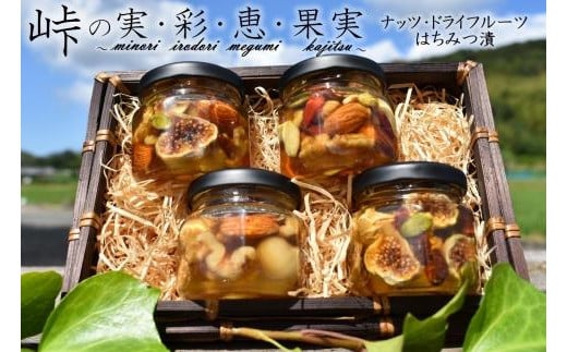 【ギフト用】ナッツ・ドライフルーツの蜂蜜漬4種セット【峠の恵】【峠の彩】【峠の実】【峠の果実】 【順次発送】【SW64】 1435037 - 和歌山県かつらぎ町