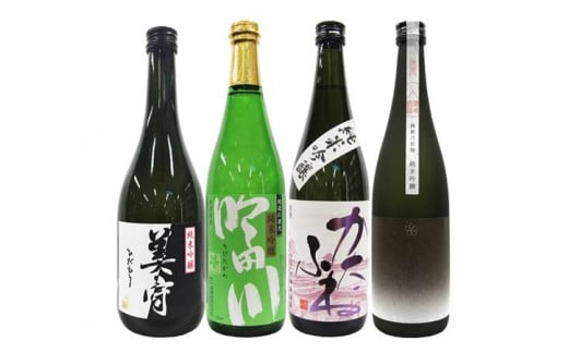 新潟純米吟醸酒 720ml 4本セット 雪中梅・吟田川・かたふね・越路乃紅梅 日本酒 お酒 飲み比べ  雪中梅 吟田川 かたふね 越路乃紅梅 ふるさと納税 人気 新潟 新潟県産 にいがた 上越 上越産 713443 - 新潟県上越市