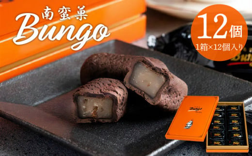 南蛮菓 Bungo（ぶんご） 12個入り 和菓子 銘菓 贈答 チョコレート 贈り物 お土産 ラム酒 レーズン お菓子 餡 J01047