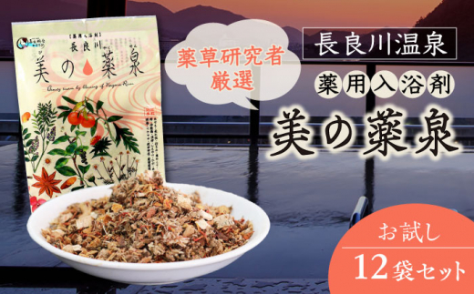 入浴剤 薬用 12袋 医薬部外品 美の薬泉 天然 美容 お風呂 バスタイム 岐阜市/岐阜長良川温泉旅館協同組合 [ANAF008] 514353 - 岐阜県岐阜市