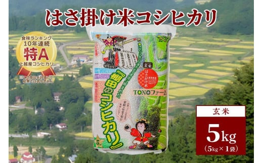 【数量限定】令和5年産 新潟上越清里産 はさ掛け米コシヒカリ(5kgx1袋)玄米 こしひかり コシヒカリ  米|JCCソフト株式会社【上越特産市場（０２６）TONOファーム】