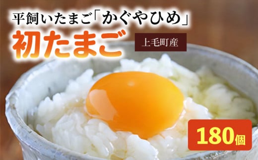 かぐやひめ「初たまご」180個【福岡上毛町産】　C00601-1 229461 - 福岡県上毛町