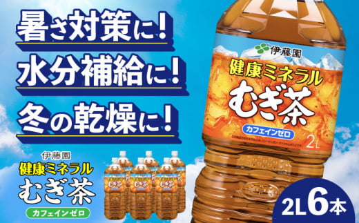 伊藤園 健康ミネラルむぎ茶 2L×6本入り 麦茶 飲み物 ペットボトル 岐阜市/伊藤園 岐阜支店 [ANCX001]