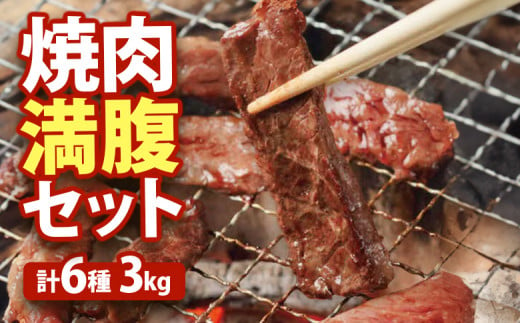 大畠精肉店の焼肉満腹セット（計6種3kg）