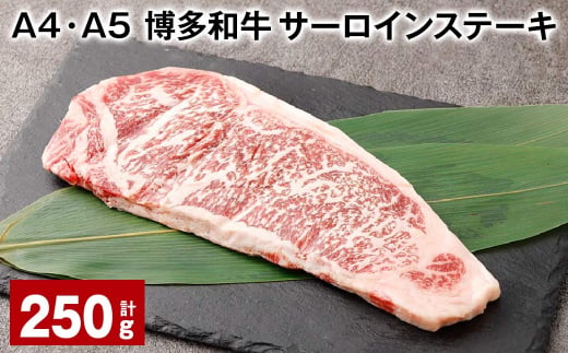 【A4・A5】 博多和牛 サーロインステーキ 計約250g 黒毛和牛 和牛 牛肉 1437892 - 福岡県太宰府市