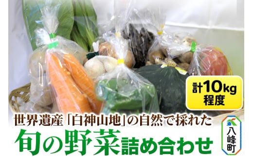 秋田県八峰町のふるさと納税 世界遺産「白神山地」の自然で採れた旬の野菜詰め合わせ