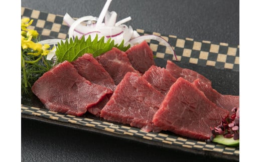 国産上赤身馬刺し 400g 馬刺し 馬肉 小袋醤油付き