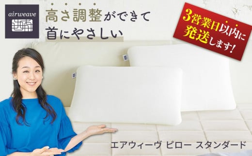 エアウィーヴ ピロー スタンダード 枕 寝具 まくら マクラ 睡眠 快眠 エアウィーヴ 枕 エアウィーブ 大府市 BD001