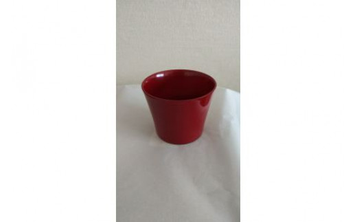 川連漆器 漆塗カップ 朱[B6101-1]
