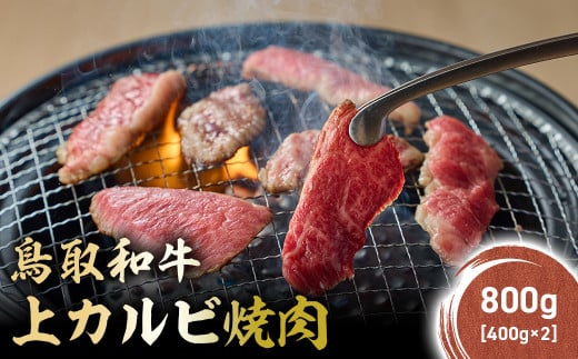 鳥取和牛 上カルビ 焼肉 800g(400g×2) KR1418 国産 ブランド牛 牛肉 カルビ 希少 和牛 黒毛和牛 肉 上カルビ 焼肉 BBQ 冷凍 鳥取県 倉吉市