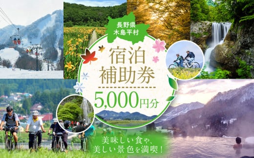 【宿泊補助券】【5,000円分】木島平村内