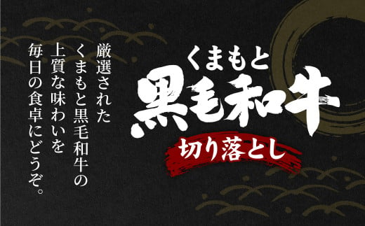 くまもと黒毛和牛の切り落としをたっぷりお届け！毎日の食卓にどうぞ。