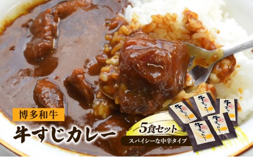 レトルトカレー セット 5食 博多和牛 牛すじカレー 200g×5 レトルト カレー 牛肉 肉 お肉 レトルト食品  じっくり煮込んだバリうま ゴロッと入ったコラーゲン♪