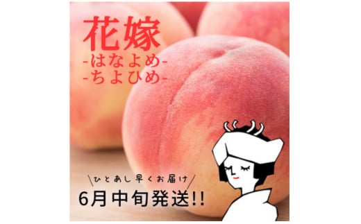 ＜2025年 先行受付＞旬を先取り!甘く可憐な「花嫁(はなよめ)」「ちよひめ」約1kg 6月中旬発送【1017344】