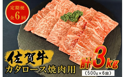 佐賀牛　焼肉定期便全6回 J1016 1455094 - 佐賀県伊万里市