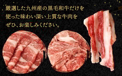 復刻！九州産 黒毛和牛 切り落とし 計1.2㎏ 300g×4パック 小分け