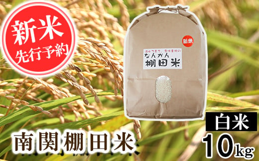 【令和6年産】南関棚田米 白米 10kg 精米 熊本県 南関町産 単一原料米 ヒノヒカリ 産地直送 コメ お米 ごはん 1446681 - 熊本県南関町