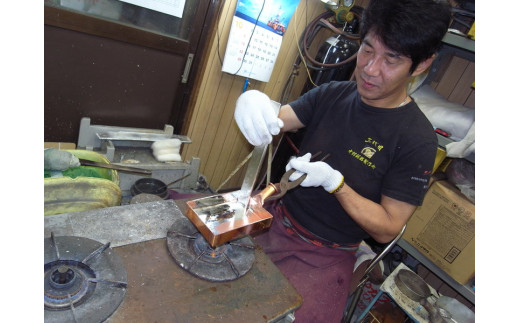 東京都足立区のふるさと納税 行平鍋 銅製 18cm 中村銅器製作所 板厚1.5mm [0575]足立区 純錫 国産 雪平鍋 片手鍋 プロ 手作業 キッチン 日用品 雑貨