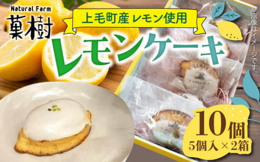 【ナチュラルファーム菓樹】レモンケーキ 10個（5個入×2箱）～上毛町産レモン使用～  NK1106 1415445 - 福岡県上毛町