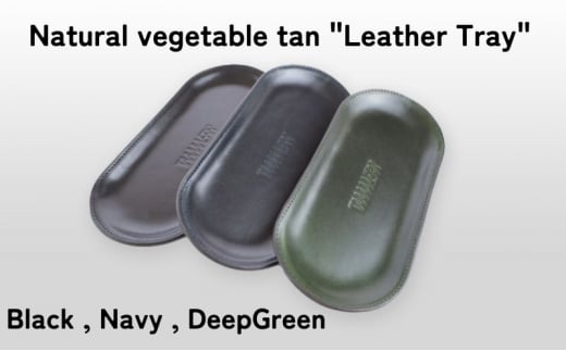 [№5258-8123]1107 Leather Tray Deep Green 1448964 - 兵庫県姫路市