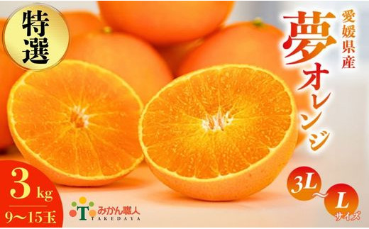 [特選品]みかん職人の夢オレンジ 3kg まどんな 愛果28号 柑橘 果物 くだもの フルーツ 糖度 とうど センサー 計測 規準 甘い 甘さ みかん かんきつ らんきんぐ 柑橘 冬 旬 食べごろ 農家 農家直送 農園 人気 贈答 贈答用 特選 よりすぐり 選別 手作業 職人 減農薬 農家直送 みかん職人 武田屋 産直 みかん職人武田屋 愛媛県 愛南町
