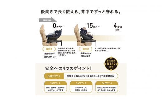 コンビ 】 THES ISOFIX エッグショック ZC-690 ベージュ