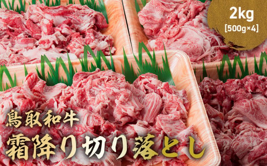 鳥取和牛 霜降り切り落とし 2kg ( 500g × 4 ) ロース バラ 切り落とし 国産 牛肉 ブランド牛 和牛 黒毛和牛 肉 鳥取県 倉吉市 KR1475 1457363 - 鳥取県倉吉市