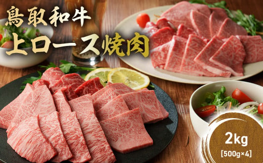 鳥取和牛 上ロース焼肉 2kg ( 500g × 4 ) 国産 ブランド牛 牛肉 焼肉 希少 和牛 黒毛和牛 肉 ロース BBQ 冷凍 鳥取県 倉吉市 KR1430 1455150 - 鳥取県倉吉市